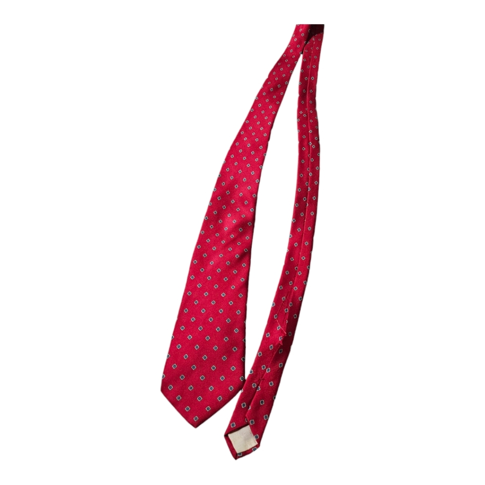 Pierre Cardin couture red silk tie
